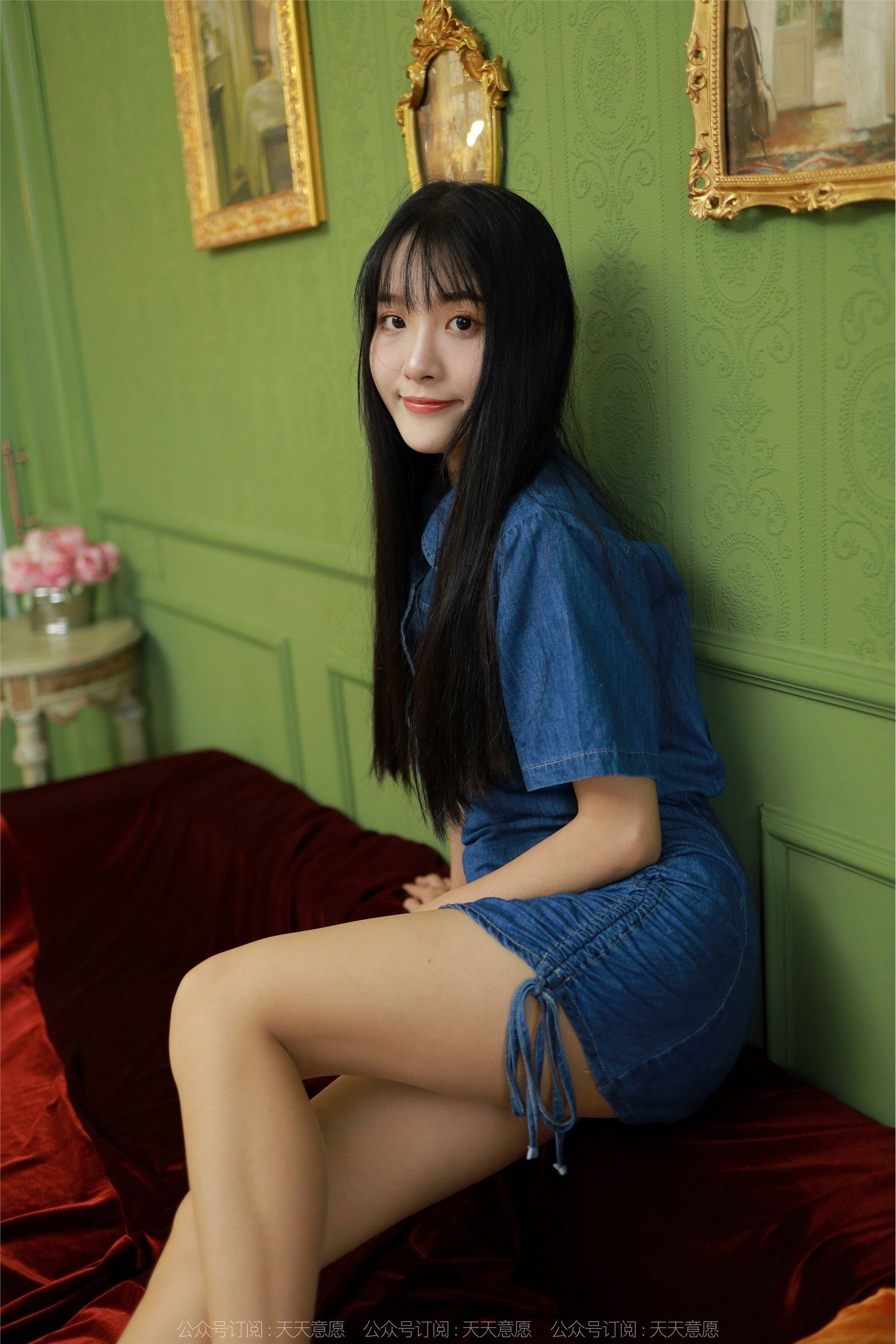 IESS异思趣向  2022.08.27 丝享家 1190 婉萍《蓝色牛仔裙》